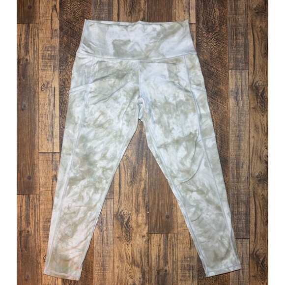 Aerie Pants - Aerie Offline Women’s‎ High Rise Leggings Green Tie Dye Size Medium